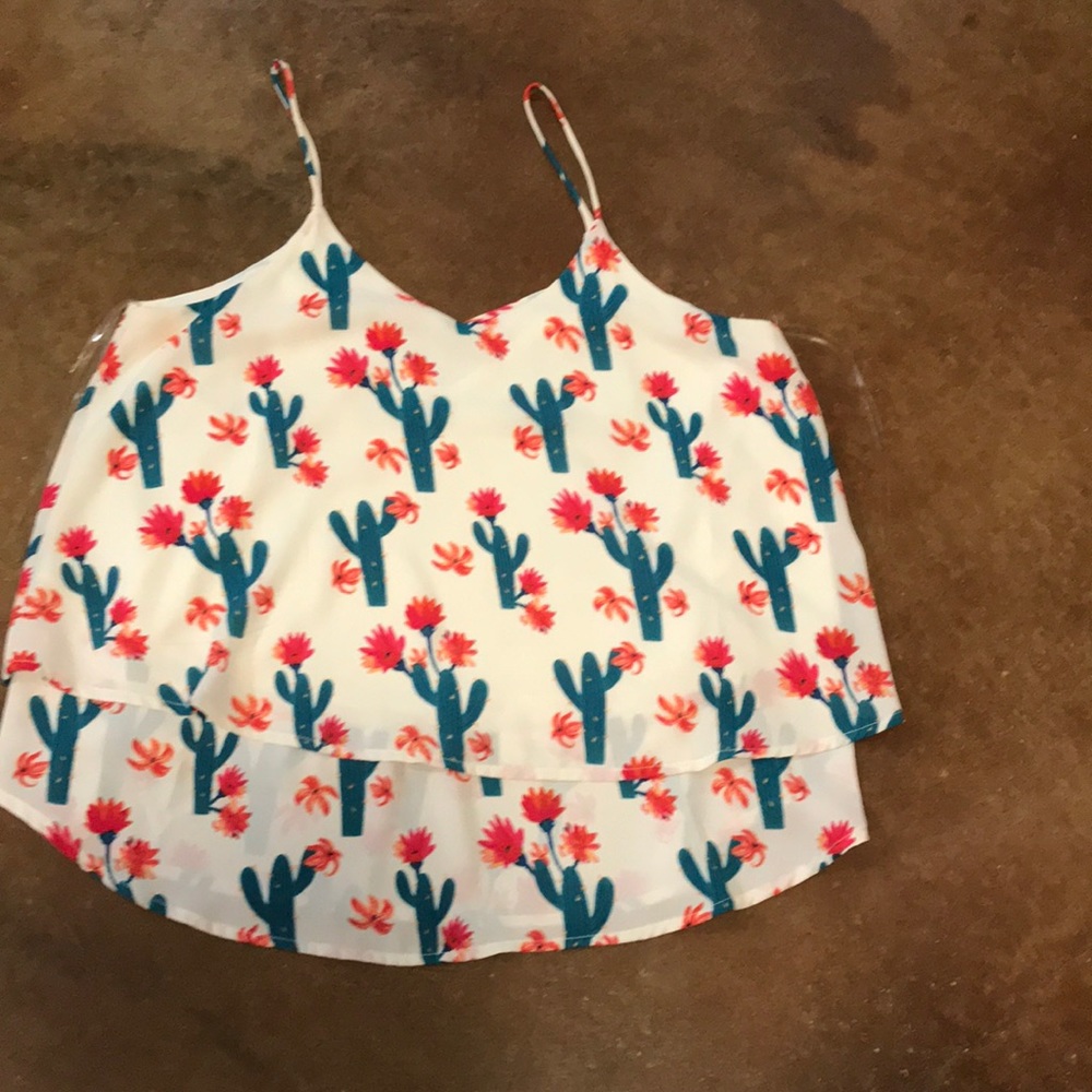 Peach love Cactus tank